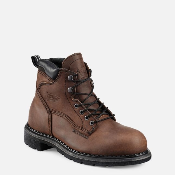 Brown Red Wing Supersole® 6-inch Metguard Men\'s Waterproof Shoes | US0000712