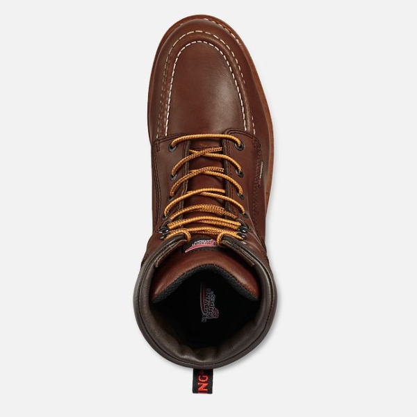 Brown Red Wing Traction Tred 8-inch Men's Waterproof Shoes | US0000785