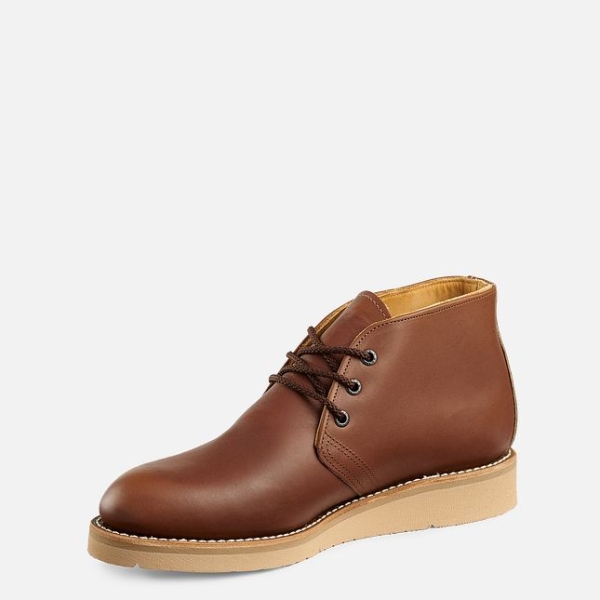 Brown Red Wing Traction Tred Chukka Men's Work Boots | US0000272