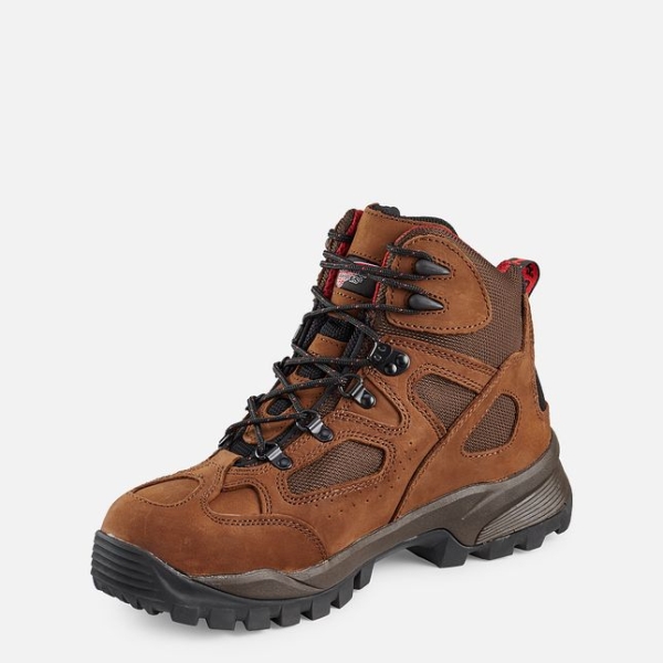 Brown Red Wing Truhiker 6-inch Waterproof Hiker Men's Work Boots | US0000345