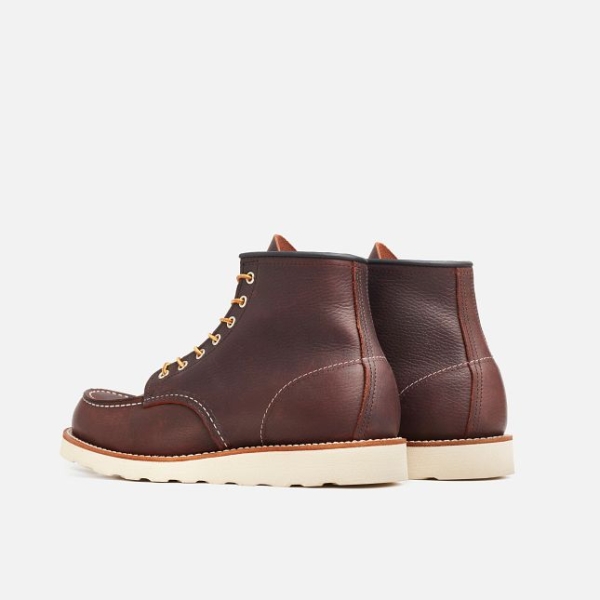 Dark Red Red Wing 6-Inch in Briar Oil-Slick Leather Men's Heritage Boots | US0000004