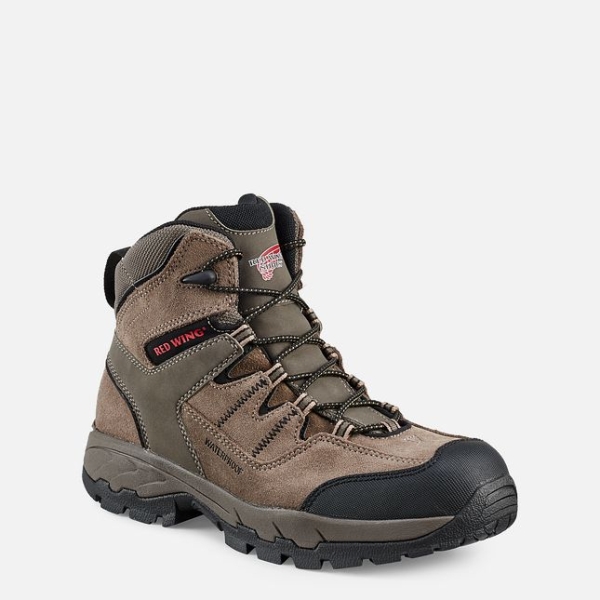 Grey Red Wing Truhiker 6-inch Waterproof Hiker Men\'s Safety Shoes | US0000647