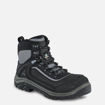 Black / Grey Red Wing Tradeswoman 6-inch Waterproof CSA Hiker Women's Work Boots | US0000528