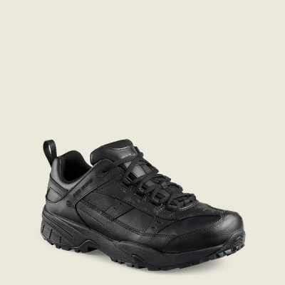 Black Red Wing Athletics Safety Toe Men's Work Shoes | US0000878
