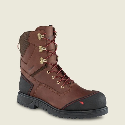 Black Red Wing Brnr XP 8-inch Insulated, Waterproof Safety Toe Boot Men's Work Boots | US0000471