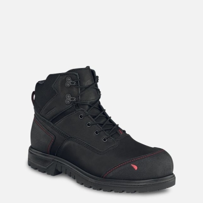 Black Red Wing Brnr Xp 6-inch Men's Waterproof Shoes | US0000713