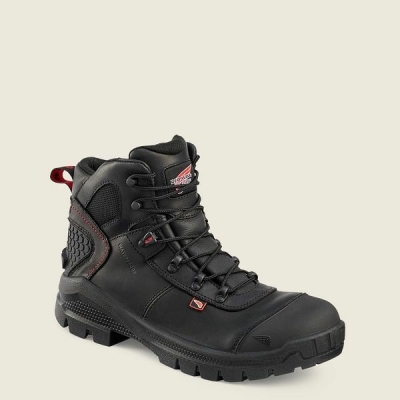 Black Red Wing Crv 6-inch Waterproof Men's Safety Toe Boots | US0000177