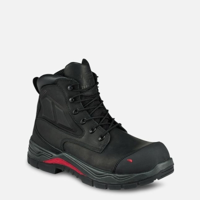 Black Red Wing King Toe® Adc 6-inch Waterproof Men's Work Boots | US0000294