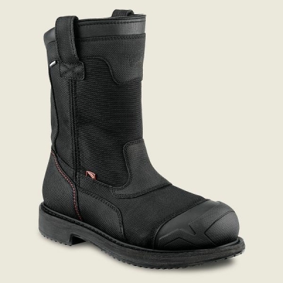 Black Red Wing MaxBond 10-inch Waterproof Pull-On Boot Men's Safety Toe Boots | US0000129