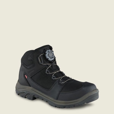 Black Red Wing Tradesman 5-inch Waterproof Safety Toe Men's Hiking Boots | US0000090