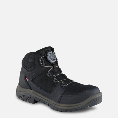 Black Red Wing Tradesman 5-inch Waterproof Hiker Men's Work Boots | US0000252