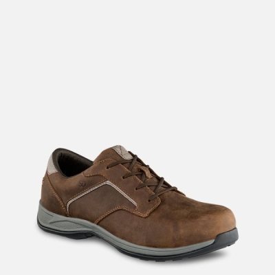 Brown Red Wing ComfortPro Oxford Men's Safety Shoes | US0000631