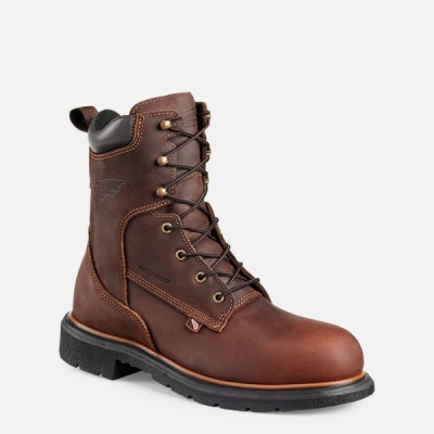 Brown Red Wing Dynaforce® 8-inch Waterproof Men's Work Boots | US0000239