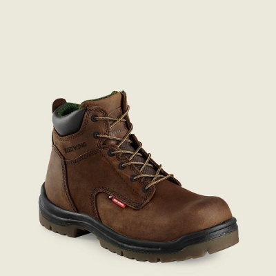 Brown Red Wing King Toe 6-inch Men's Safety Toe Boots | US0000153