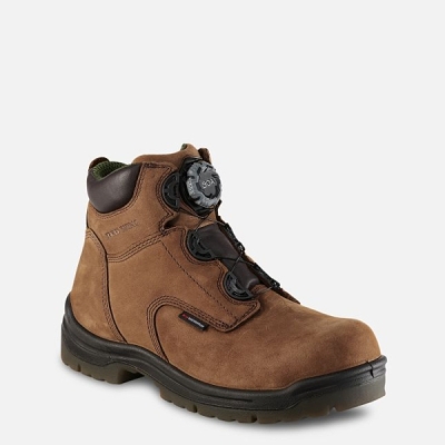 Brown Red Wing King Toe® 6-inch Men's Waterproof Shoes | US0000763
