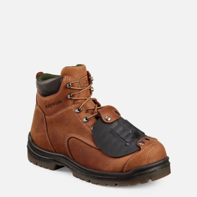 Brown Red Wing King Toe® 6-inch Metguard Men's Work Boots | US0000391