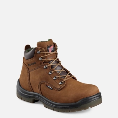 Brown Red Wing King Toe® 6-inch Waterproof Men's Work Boots | US0000369