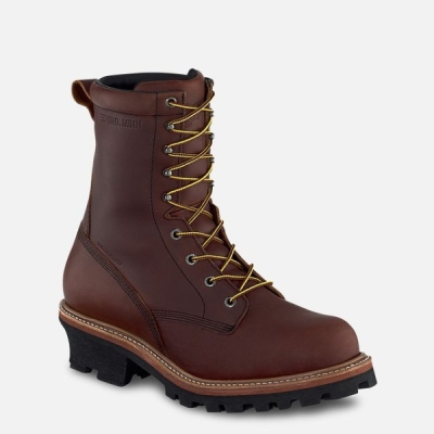 Brown Red Wing Loggermax 9-inch Insulated, Logger Men's Waterproof Shoes | US0000720