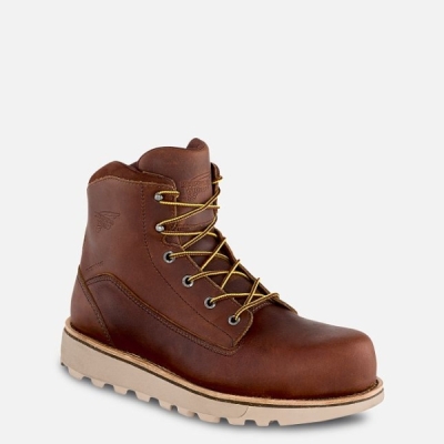 Brown Red Wing Traction Tred Lite 6-inch Waterproof Men's Work Boots | US0000313