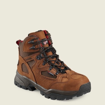 Brown Red Wing TruHiker 6-inch Waterproof Safety Toe Men's Hiking Boots | US0000078