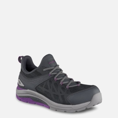 Grey / Purple Red Wing Cooltech™ Athletics Safety Toe Women's Work Shoes | US0000892